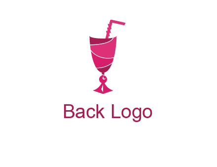 party juice glass logo