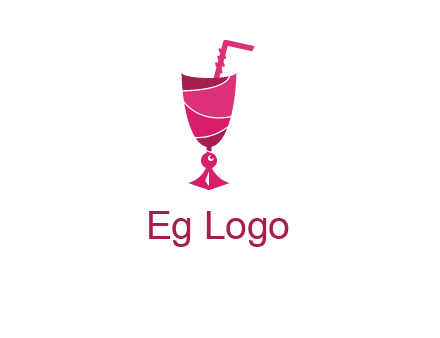 party juice glass logo
