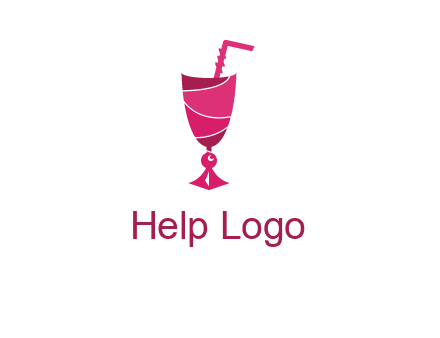 party juice glass logo