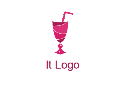 party juice glass logo
