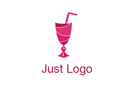party juice glass logo