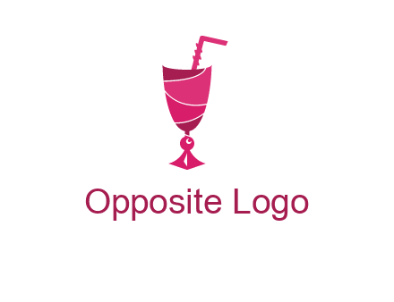 party juice glass logo