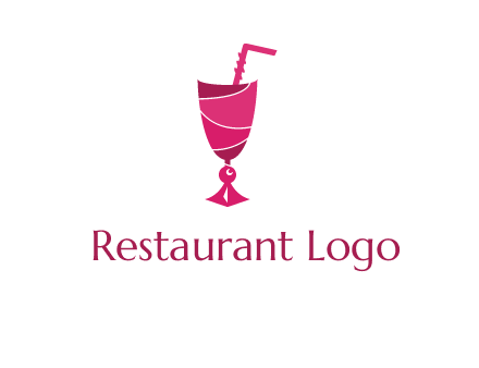party juice glass logo