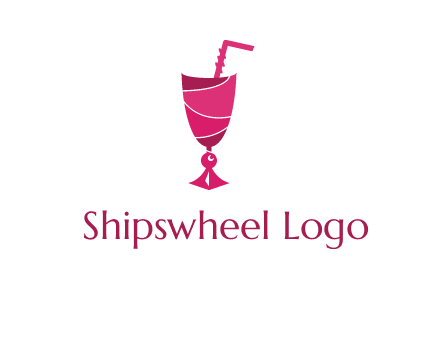 party juice glass logo
