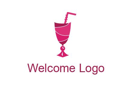 party juice glass logo