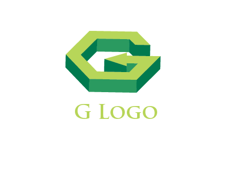 Letter G with arrow logo