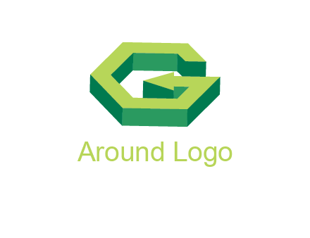 Letter G with arrow logo