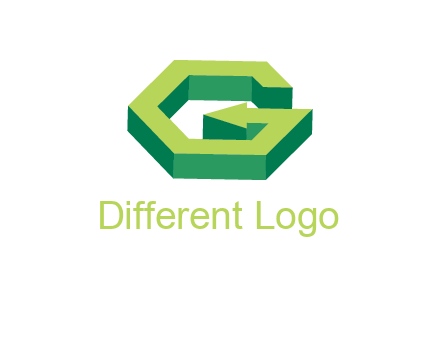Letter G with arrow logo