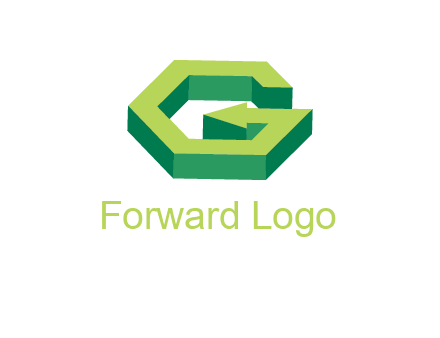Letter G with arrow logo