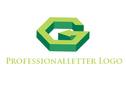 Letter G with arrow logo