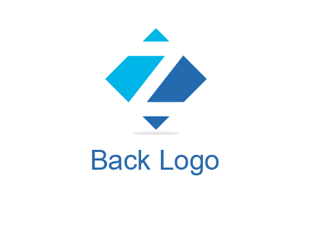 Letter Z in rhombus logo