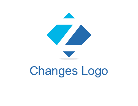 Letter Z in rhombus logo