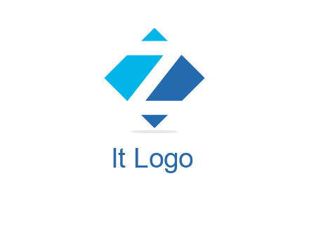 Letter Z in rhombus logo