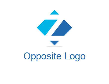 Letter Z in rhombus logo