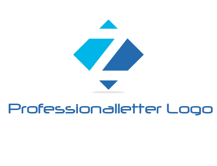 Letter Z in rhombus logo