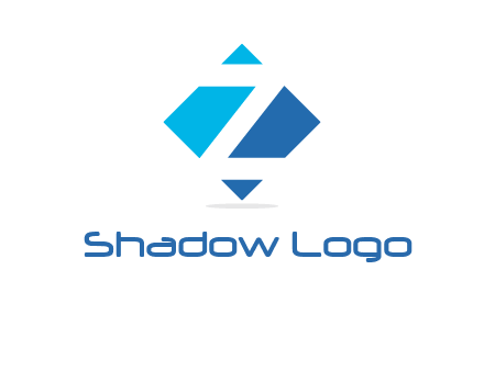 Letter Z in rhombus logo