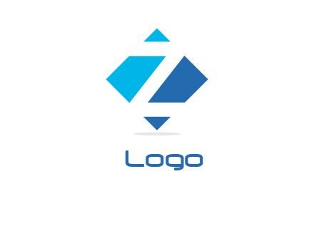 Letter Z in rhombus logo
