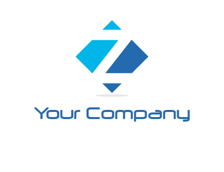 Letter Z in rhombus logo