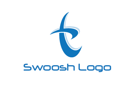 Letter T swoosh logo