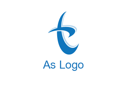 Letter T swoosh logo
