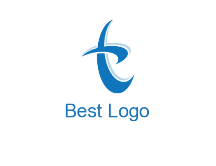 Letter T swoosh logo