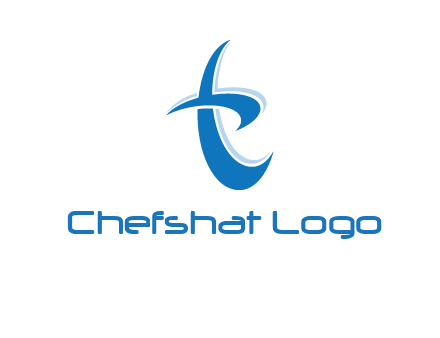 Letter T swoosh logo