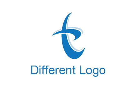 Letter T swoosh logo