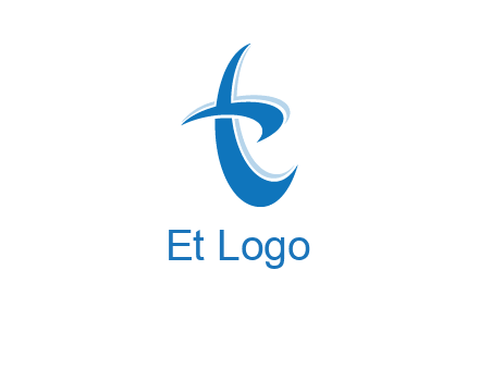 Letter T swoosh logo
