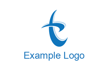Letter T swoosh logo