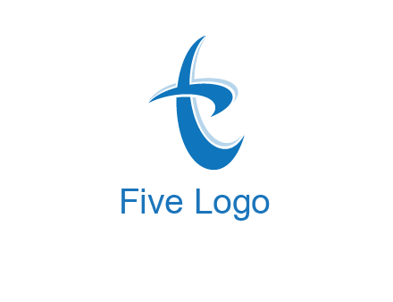 Letter T swoosh logo