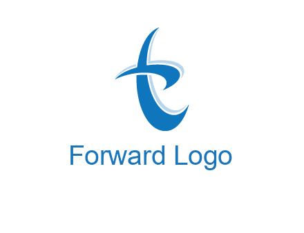 Letter T swoosh logo