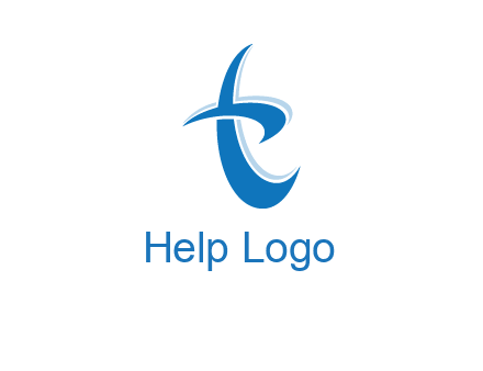 Letter T swoosh logo