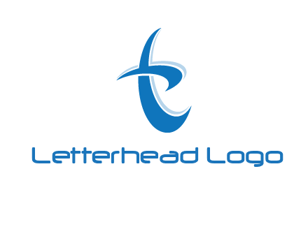Letter T swoosh logo