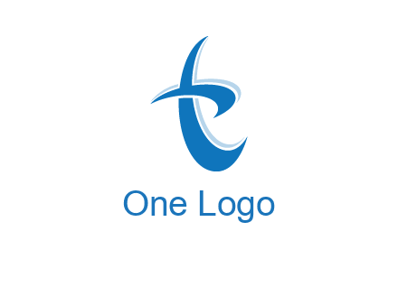 Letter T swoosh logo