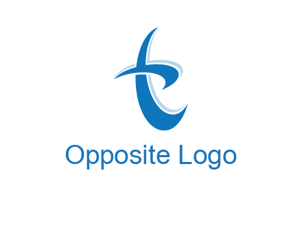 Letter T swoosh logo