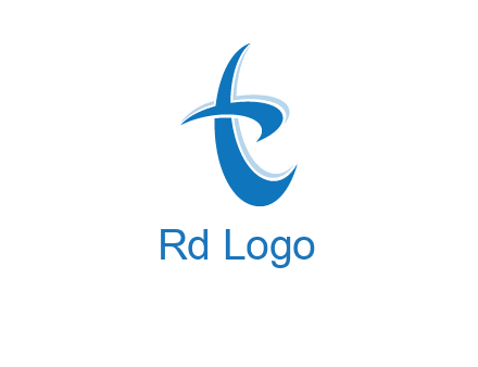 Letter T swoosh logo
