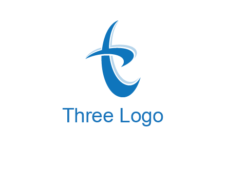 Letter T swoosh logo
