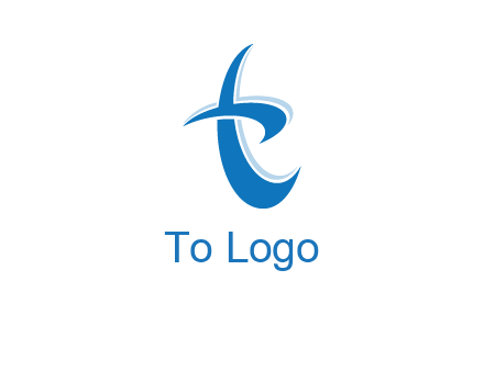 Letter T swoosh logo