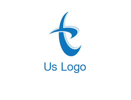 Letter T swoosh logo