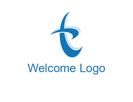 Letter T swoosh logo
