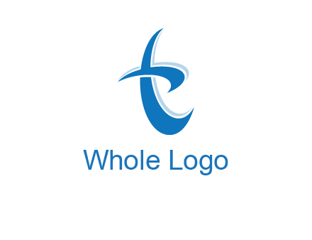 Letter T swoosh logo