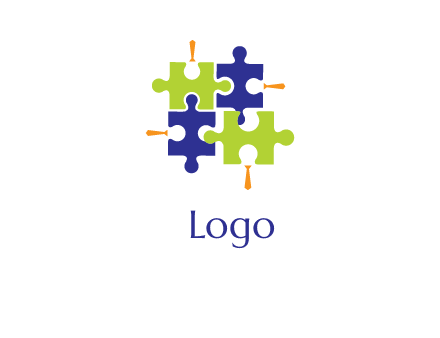 puzzle tie logo