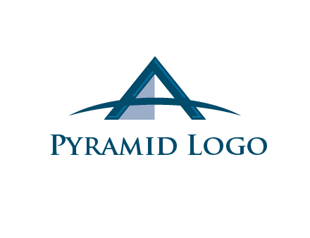 Letter A and pyramid logo