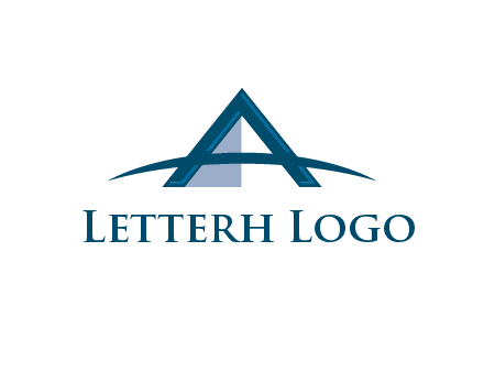 Letter A and pyramid logo