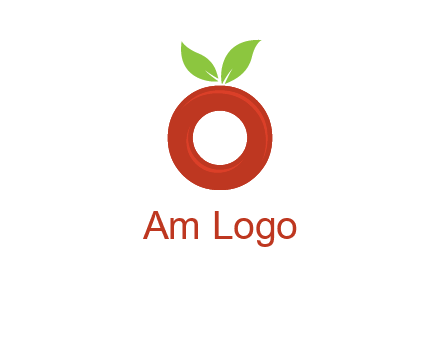 letter O cherry logo