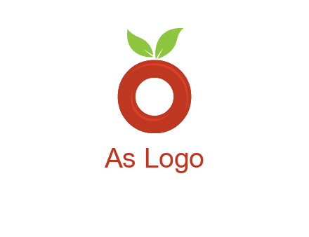 letter O cherry logo