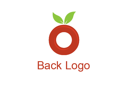 letter O cherry logo