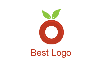 letter O cherry logo