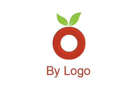 letter O cherry logo