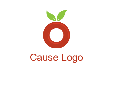 letter O cherry logo
